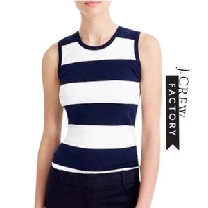 NWOT J.Crew Factory Perfect-fit Striped Tank